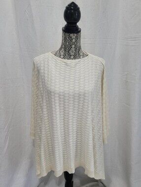 Lululemon Divinity Poncho Sweater Shawl Wrap Light Ivory Women's One Size